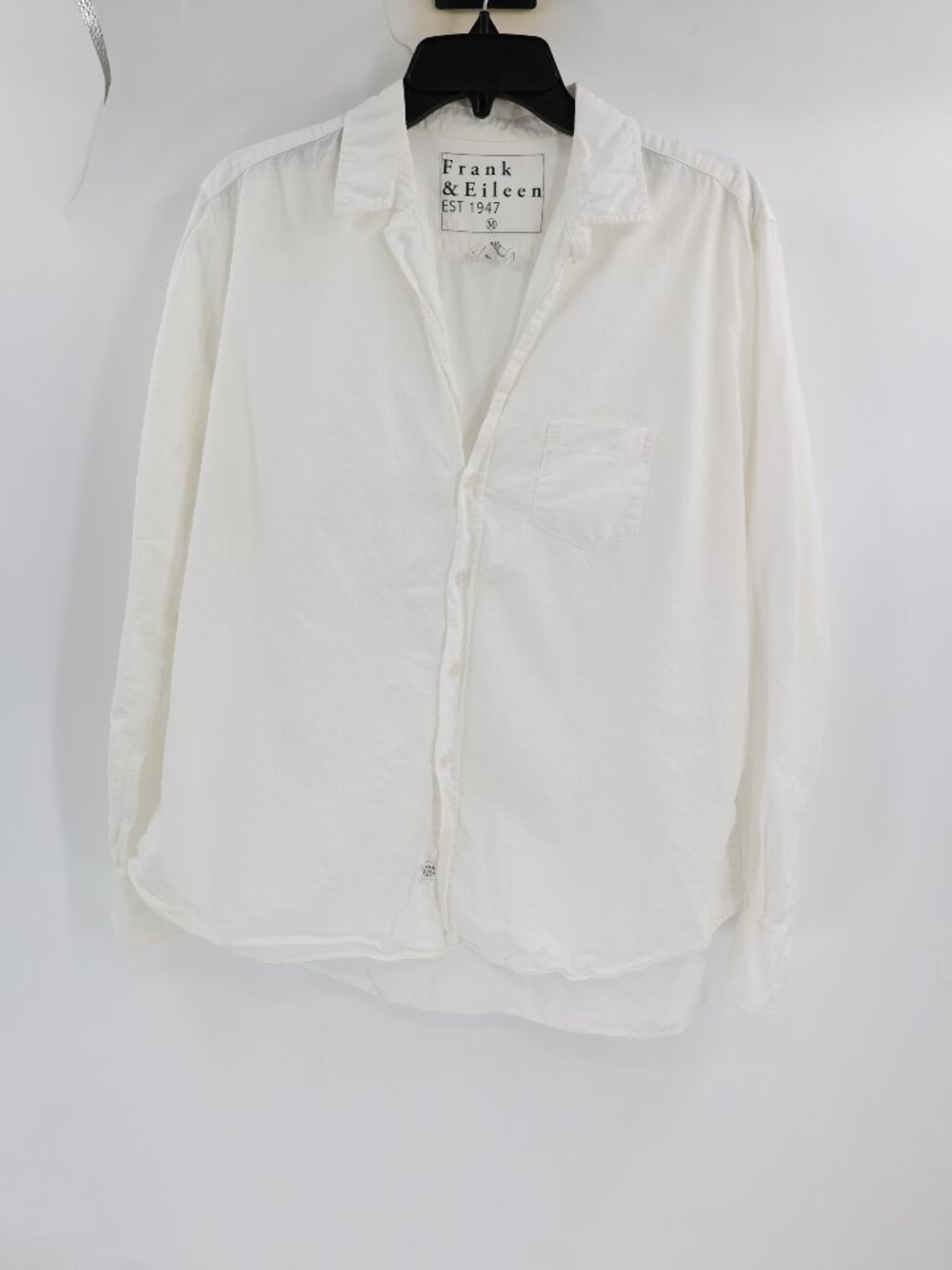 Frank & Eileen Shirt Womens Medium Eileen Button Up Long Sleeve Cotton White top